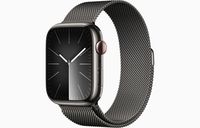 Buy Apple Watch Series 9 GPS + Cellular, 45mm Graphite Stainless Steel Case with Graphite Milanese Loop - Apple