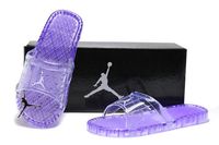 Purple Jordan Sandals!