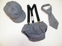 Baby  Boy Toddler Necktie, Newsboy Hat, Diaper cover and suspender set custom Order your design on Etsy, $65.00