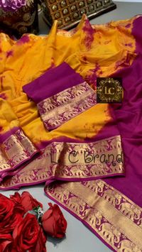 Rs 950/**Mulmul Cotton*

Soft Cotton Saree... Shiborie tie& Die... 
Weaving Border.... Contrast Pallu... & Blouse... 

*Price: 950* 

*Keep Shopping*
*Happy Selling*
*Ready to dispatch*
*Multiples Available*