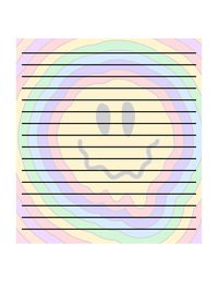 #paper #drippy #smile #rainbow #stationary #design