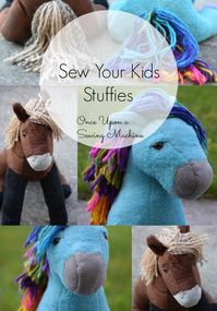 Horse Stuffed Animal Pattern - Once Upon a Sewing Machine