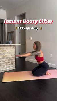 Instant booty lifter 🔥 100 reps daily ✨ Click the link in bio for my fitness app + workout guides.