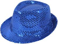 Amazon.com: Colorful Sequined Fedora Hat (Fuschia) : Clothing, Shoes & Jewelry