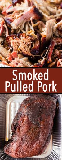 Smoked Pulled Pork-Pork Shoulder or Pork Butt - Easy Peasy Meals