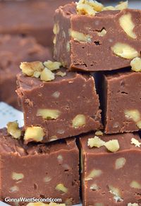 *My all time favorite FUDGE! It’s easy to make, no thermometer required and has a great old fashioned, amazing fudge flavor and texture!