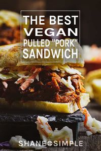 This Vegan Pulled Pork made with jackfruit is so close to the real thing it's scary. Smoky, sweet, tender, and absolutely delicious! #WFPBrecipe #VeganRecipe #easyrecipe #cleaneating