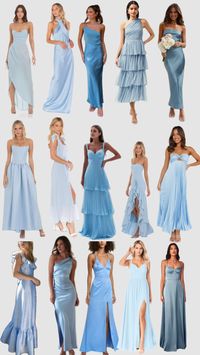 Blue bridesmaids dress inspo 🩵