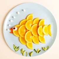 Orange fish snack for kids