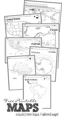 FREE Maps - free printable maps of world, continents, australia, united states, europe and more both blank and labeled