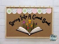 Spring Into A Good Book Printable Classroom Bulletin Board Kit - Etsy