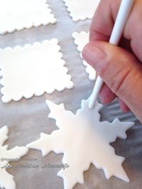 An American Housewife: Don't use Salt Dough - Try This Instead! The Best Homemade Christmas Ornament Dough - Pure White and No Salt! Similar to "Magic Modeling Dough"