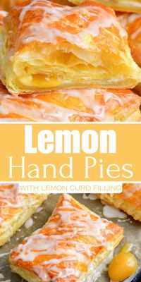 Lemon Cheesecake Hand Pies feature a cheesecake and lemon curd filling all wrapped up in puff pastry, drizzled with a simple sweet glaze! It’s a summery dessert recipe that’s easy to make in about 30 minutes.