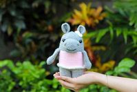 Cute and Easy Crochet Hippo Free Pattern | Chai Coffee Crochet