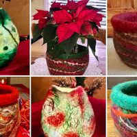 Natasha Smart Textiles on Instagram: "There’s a Christmassy vibe to the beautiful wet felted creations by participants of my online courses, aren’t these bowls lovely!🎄

If you’d like to make your own felt bowl on a ball, my online course is currently on offer until the end of the year so it’s a great time to treat yourself! Details are via the link in my bio or here: https://feltingtutorials.com/course/wet-felting-a-bowl-on-a-ball/

#natashasmarttextiles #christmasfelt #feltbowlonaball #feltbowls #feltbowlworkshop #livingfelt #livingfeltfriends #livingfelttutorials #handmadebowl #bowlmaking #handmadebasket #feltbasket #feltbowl #3dwetfelting #basketmakingworkshop #basketmaking #wetfeltmaking 
#internationalfeltmakersassociation
#feltingball #feltteacher #feltartist #feltmaking #feltart #