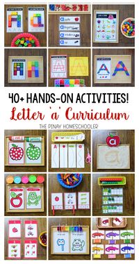 Letter A Hands-on Activities and Curriculum for letter of the week