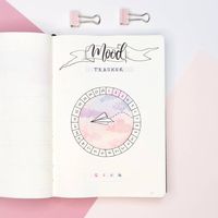 ow the pastel colours in this mood tracker by @dutch_dots are so stunning 😍💞✨such a unique idea! #notebooktherapy - Shop bujos, brush