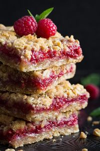 Raspberry Bars (with Oatmeal Crumble Topping!) - Cooking Classy