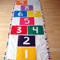 DIY Indoor Hopscotch Mat {No-Sew} – Tip Junkie