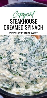 You are going to love this copycat Steakhouse Creamed Spinach recipe. This classic dish is made using fresh or frozen spinach and parmesan. If you are a fan of Outback you will love this version even more! Serve this creamy cheesy dish alongside any of your favorite main dish meals.