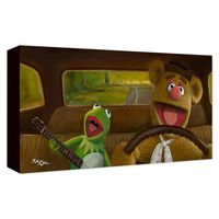 Kermit and Fozzie ''Movin' Right Along'' Giclée on Canvas by Rob Kaz | shopDisney