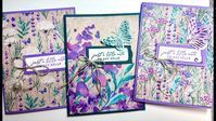 Sneak Peek!! 3 Easy Cards with Perennial Lavender DSP!!