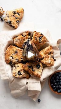 Tati Chermayeff on Instagram: "copycat starbucks blueberry scones 🫐 they have the softest, flakiest centers with buttery golden crisp edges and are made with oat milk and Greek yogurt. Each scone is melt-in-your-mouth moist, full of juicy fresh blueberries, and topped with an easy lemon glaze. #recipe * 1 lemon * ¼ cup oat milk, (or 2%, whole milk, or almond milk if needed) * 2 cups all-purpose flour, spooned and leveled * 1 tbsp baking powder * ½ tsp salt * 5 tbsp cold unsalted butter, cubed * ¾ cup plain Greek yogurt, I used 2% Fage (you could use 5% too) * Honey * Fresh blueberries * Coarse sugar . 🔗✨ get full RECIPE on the internet by googling ”healthful blondie blueberry scones” . . #scones #starbucks #breakfast #baking #easybaking #easyrecipes #mealprep #lowsugar #greekyogurt #