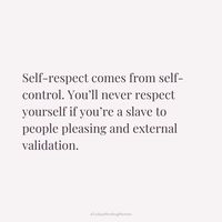 Ever noticed how true self-respect blooms from within? It's like nurturing a garden—when you take charge of your choices and set boundaries, you're creating a space where your self-worth can flourish!   In a world that often pushes the need for approval and perfection, remember: it's perfectly okay to say "no" without guilt.  #quote #selflove #motivation #mindset #confidence #successful