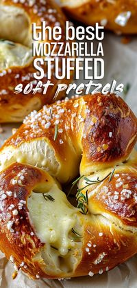 Mozzarella Stuffed Soft Pretzels [105 Minutes] – Chasety