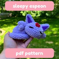 a 12 page pdf pattern to help you create your own sleepy purple kitty! this pattern is an intermediate level that requires knowledge of basic stitches, sewing, and a small amount of embroidery. if you have any questions or concerns, please feel free to message me and i will get back to you ASAP!