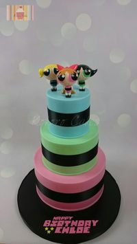 Powerpuff girls - Cake by Kokoro Cakes