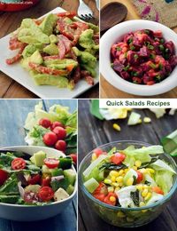 180 Indian Quick Salad Recipes, Quick Veg Salad Recipes, Vegetarian Salad Recipes