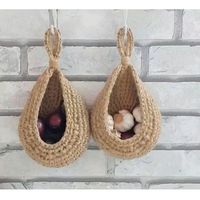 Eco-friendly gift Storage and organization Garlic keeper Fruits hanging storage Vegetable storage Grandma gift Father's day gift Gift for mom Wall decor ideas Minimalist kitchen decor RV gift Zero waste kitchen Hanging storage New home gift Easter decor Christmas decor Succulent plant hanger Flowers plant hanger