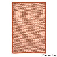 Colonial Mills Crisscross Indoor/ Outdoor Area Rug - 6' x 9' (Clementine), Orange, Size 6' x 9' (Polypropylene, Border)