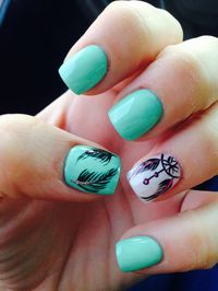 dream catcher & feather nails!