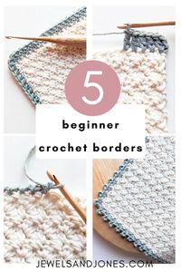 Are you a beginner in crochet and want to start adding borders to your projects? If so, you’ve come to the right place. Today, I’m going to show 5 easy crochet borders that are perfect for beginners!