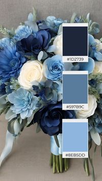 If you are looking for ideas to help you create your wedding color palette, then check out these beautiful blue wedding color ideas to help inspire you! | Wedding color schemes | Wedding color palettes | Wedding theme | Wedding theme ideas | Wedding colors | Wedding color inspiration | Wedding color ideas | Wedding themes | Wedding colors unique | Fall wedding color ideas | Winter wedding color ideas | Spring wedding color ideas | Summer wedding color ideas |