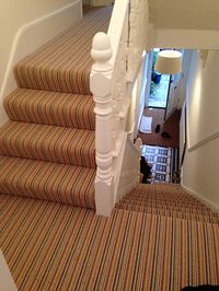 Client: Private Residence In North London Brief: To supply & install carpet to stairs