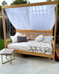 Outdoor Daybed with Canopy | Ana White