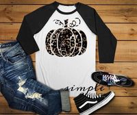 Pumpkin Fall Raglan, Fall-time T-shirt, Fall, Halloween