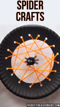 SPIDER CRAFTS FOR KIDS - these Halloween spider crafts are so fun! Kids will love making their own paper spider web, paper plate web and crayon resist spider web. #bestideasforkids #halloween #halloweencrafts #kidscrafts #kidsactivities #craftsforkids #preschool