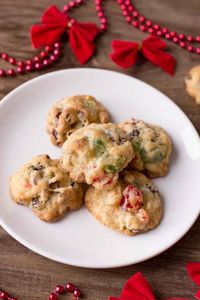 Best Ever Fruitcake Cookies tastes like Christmas in a bite!! You will want to make a double batch! #Christmascookies #fruitcake #cookies #fruitandnut