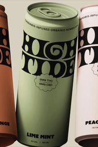 High Tide is a new cannabis-infused kombucha brand with packaging designed by Unlearn Studio. The psychedelic-inspired packaging system leans into cannabis influences, and by keeping the brand's logo at the top of the can, the "high" nature of the brand is visually reflected.