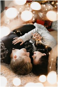 Nicole Aston Photography, Utah wedding photography, Christmas in-home session, in home photoshoot, engagement pictures, engagement pose ideas, Christmas couples pictures, engagement outfit ideas, winter engagements