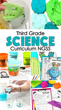 Teaching 3rd grade science just got easier with this yearlong series of third-grade science units! Easily teach forces, motion, and magnets, weather and climate, inherited traits and variations, environment and survival, fossil evidence.   These NGSS units include detailed, step-by-step lesson plans, captivating lesson slides your students will love, experiments, printables, projects, and so much more! Take back your planning time and get all your science activities planned for you!