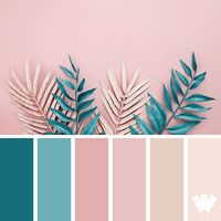 Pink and blue leaves | Journal des couleurs