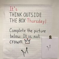 It’s Think Outside the Box Thursday. 🙌 Complete the picture. One thing is for sure. It’s not a crown 👑 . . Each week it’s so hard to pick…