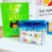 Carly Robertson on Instagram: “✨A worry shredder✨ After yesterday’s current events this lesson was much needed. We read the book Ruby Finds a Worry by Tom Percival we…”