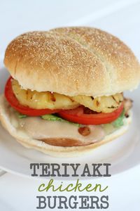 Teriyaki Chicken Burgers. LOVE this recipe on { lilluna.com } #teriyaki