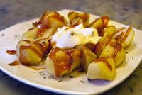 This Spanish patatas bravas recipe is one of Spain's most typical tapas. Served throughout Spain, you can make it at home with only a few ingredients!